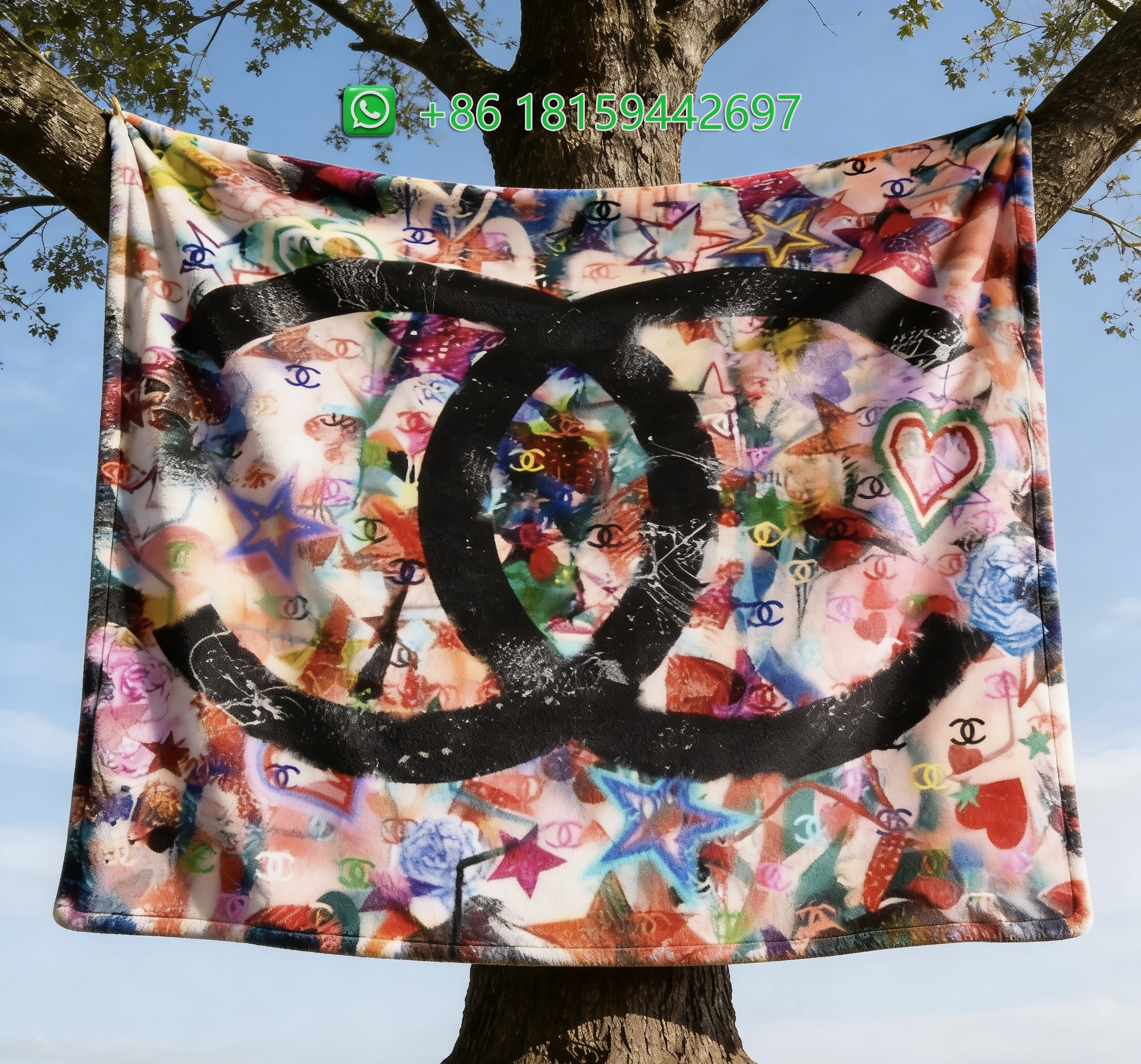 Chanel Throw Blankets